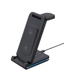 Multi-function cell phone wireless magnetic suction charging folding stand for Apple 14 watch headset charging