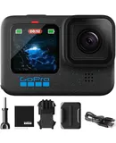 GoPro Hero12 Black E-Commerce Package - Waterproof Action Camera with 5.3K60 Ultra HD Video, 27MP Photos, HDR, 1/1.9