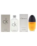 CK One Obsession Kit by Calvin Klein for Women - 2 Pc Kit 3.4oz EDT Spray, 3.3oz EDP Spray