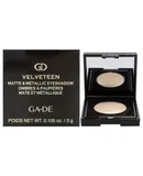 Velveteen Matte and Metallic Eyeshadow - 221 Gold Gleam by GA-DE for Women - 0.105 oz Eye Shadow