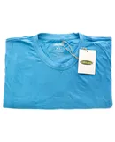 Bamboo Crew Tee - Caribbean Blue by Cariloha for Men - 1 Pc T-Shirt (XL)