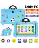 Kids Tablet Android 7.1 12G+512G 1280*800 10.1 inch HD Screen Learning Tablet Safe and Protective Design 2500mAh Available in a variety of colors and memory options-6G+128G  blue