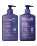 Strength and Volume Shampoo and Strength and Volume Conditioner Kit by Climaplex for Unisex - 2 Pc Kit 13.52oz Conditioner, 13.52oz Shampoo