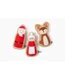 Vintage Christmas Plush Stick Dog ToysPack of 3