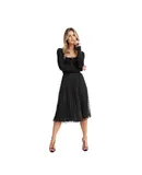 Belle & Bloom Women's Mixed Feeling Reversible Skirt in Black