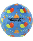 MIGHTYNO Stuff Ball \u2013 Squeaky Plastic Core. 2-in-1 Toy. Made Durable, Strong & Tough. Interactive Play (Tug, Toss & Fetch)& Floats (Celebration, Large)