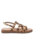 Xti Women's Flat Strappy Sandals In Leopard