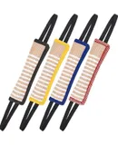 4 Pcs Dog Tug Toy Dog Training Fight Pillow Tough Jute Dog with 2 Handles Dog Training Equipment for Small Medium Large Dogs Interactive Play (Black, Yellow, Blue, Red)