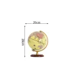 20/25cm Retro Led World Earth Globe Map 360 Degree Rotating World Geography Map All In English Desk Decoration Table Lamp