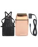 BaByliss PRO FOILFX02 Cordless Metal ROSE GOLD Double Foil Shaver FXFS2RG-ROSE GOLD + Babyliss Pro Foil Shaver Replacement Power Cord Charger For FXFS2 Double Foil Shaver + Babyliss Pro Barberology Industrial Barber Apron