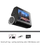 70mai A810 car camera 4k ultra high-definition driving recorder car front and rear dual recording dual camera 150° wide angle GPS Beidou positioning, single lens, black, parking monitoring line, 128G memory card