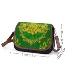 Chi Eta Phi Sorority Pattern Vintage Crossbody Bag for Women Medium Leather Hobo Bags Shoulder Bag Classic City Leather Satchels
