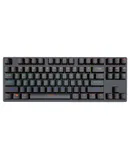 Wired Gaming Keyboard, 87 Keys, LED Backlight, Silent Membrane Mechanical Keyboard for PC, Desktop, Computer, Black