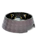 Diamond Melamine Stainless Steel Dog Bowl - Wood Rose, 12 Oz