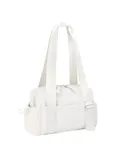 Mini Gym Bag for Women Girls Small Gym Tote Bag with Wet Compartment Waterproof Travel Duffle Bag Cute Workout Sport Bag,Cream