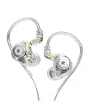 KZ EDX Pro in-Ear Stage Monitor Headphone Dual Magnetic Dynamic Unit Earphone Shock Bass Earbuds with 0.75mm Detachable Cable Comfortable Wired Headset (No Mic)