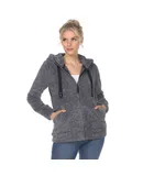 Chaqueta Sherpa con Capucha para Mujer