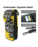 Motivational Decorative Picture Boxing Gloves Pu Leather Crossbody Phone Bag Card Slots Flip Phone Purse With Adjustable Strap 7.6x4.9inch