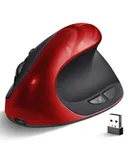 Wireless Mouse, Ergonomic Mouse, Tri-Mode BT5.0+BT5.0+2.4GHz, Bluetooth Vertical Mouse Adjustable DPI 2400/1600/1000, Rechargeable Mice for PC, Laptop, Mac, Windows