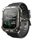 C20Pro Smart Watch Bluetooth Talk IP68 Waterproof Heart Rate Oximetry Monitoring Exercise Pedometer Sports Watch 1.83 Inch (Black)