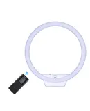 YONGNUO YN608 3200K~5500K Bi-Color Temperature Wireless Remote LED Ring Video Light Annular and Frameless Appearance Design Adjustable Brightness CRI≥95 with Adjustable Bracket Remote Controller for Portrait Live Video Selfie