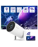 HY300 Android Portable Projector: Effortless Cell Phone Projection & Low-Noise Home Entertainment