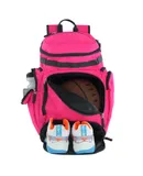 Goloni Basketball Backpack,Basketball Bag with Ball Compartment & Shoe Compartment,Baseball Bag for Basketball, Soccer,Purple