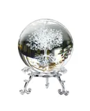 Tree of Life Crystal Ball with Stand Decorative Novelty Home Decor - 60mm