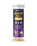NuBest Tall Fizzy, Effervescent Tablets for Ages 4+, Orange Flavor, 10 Servings