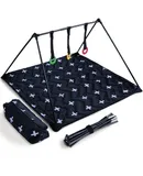 Travel Play Mat for Babies 0-6 Months, Baby Play Mat, Newborn Essentials, Tummy Time Mat, Baby Mat for Floor, Play Mat for Babies 6-12 Months Crosses Pattern