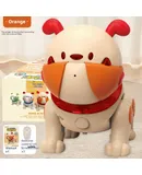 Toddler Remote Control Toys for Girls and boys  - Robot Pet Puppy Dog RC Robot Toy with LED, Gag Dog Voice Rocording & Changing, Farting Touch Reaction, Dancing and Walking RC Robot for Kids Girls and boys-orange
