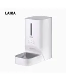 Automatic pet intelligent feeders for cats and dogs can be controlled by remote timer quantitative freeze-dried two-bowl food bowl 4L