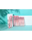 Four Seasons Green makeup Brush complete set of 13 beginner travel brushes high appearance level portable soft hair blush brush-pink