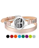 1 Piece Essential Oil Diffuser Bracelet Aromatherapy Locket Bracelet Jewelry with 8 Color Pads, Gift for Women Girls Mom at Christmas Birthday and Anniversaries(Tree Root)