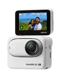Insta360 GO 3S - 64 GB White 4K Tiny Portable Vlogging Camera, Hands-Free POVs, Mount Anywhere, Stabilization, 140 Min Battery Life, 10m Waterproof, Apple Find My, Pet POV-White（Premium Refurbished）