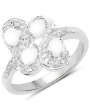 0.60 Carat Genuine Opal .925 Sterling Silver Ring