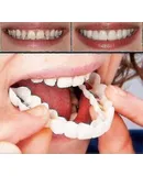1 Pair Upper & Lower High Quality Denture Instant Smile Comfort Fit Flex Cosmetic Teeth Denture Teeth Top Cosmetic Veneer High Quality