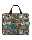 Fantastic Library Laptop Bag Women Man 10 12 13 15 17 Inch Office Notebook Travel Computer Handbag Waterproof Bag Notebook Cover