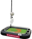 Cat Scratching Toy MLB WASHINGTON NATIONALS Baseball Field Cat Scratcher Toy with Interactive Cat Ball Bell in Tracks. 5-in-1 CAT TOY: Cat Wand Poll with CATNIP FILLED Plush Baseball & Feathers.