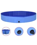 Foldable Dog Swimming Pool Blue 118.1