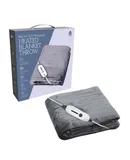 Electric Soft Microplush Heated Blanket Throw – 62x84 Inches, Fast Heating with 3 Temperature Settings