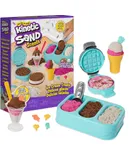 Kinetic Sand Scents, Ice Cream Treats Playset with 3 Colors of All-Natural Scented Sand and 6 Serving Tools