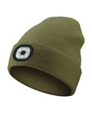 YunTuo LED Beanie with The Light, Unisex USB Rechargeable Headlamp Knitted Cap -green