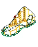Compatible with LEGO Building Blocks, Motorized Model Large Roller Coaster, Educational and Puzzle Toy for Children