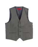Gioberti Boys Tweed Plaid Formal Suit Vest
