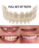 False Teeth Upper Lower Dental Veneers Dentures Tooth Cover Set SIN