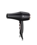 1600W Compact Small Hair Dryer Lightweight,Portable Quiet Blow Dryers with Folding Handle Ceramic Tourmaline Hair Dryer for Travel,Diffuser HairDryer-Black