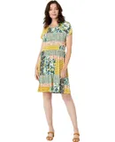 Johnny Was Women's Paisley Short Sleeve Bamboo Knit T-Shirt Dress