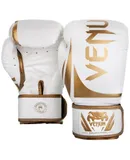 VENUM - Venom-Boxing Gloves-Men and Women Adults-Sparring, Training, Muay Thai, Fighting, Sandbag Gloves Challenger 2.0 -12oz(White/Gold)