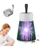 Mosquito Zapper  2 in 1portable Cordless Outdoor Waterproof Camping Lamp, USB Rechargeable Waterproof Fly Bug Zapper Indoor Outdoor for Home, Camping, Picnic (Verde)